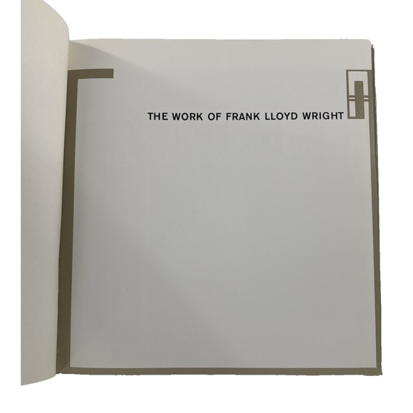 1968 The Early Work by Frank Lloyd Wright Archetecture Photos House Plans HC - Picture 6 of 11